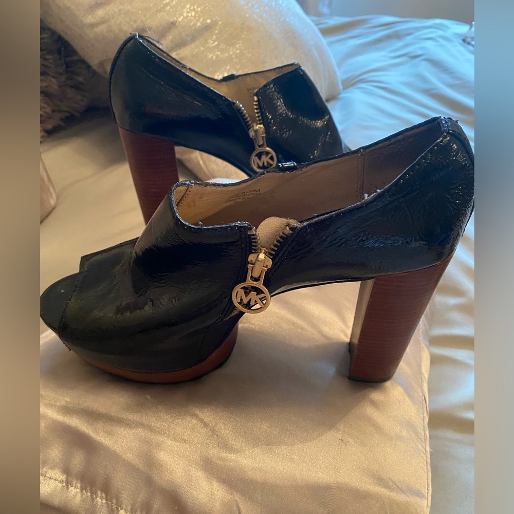 Michael Kors Black Patent Leather Heels